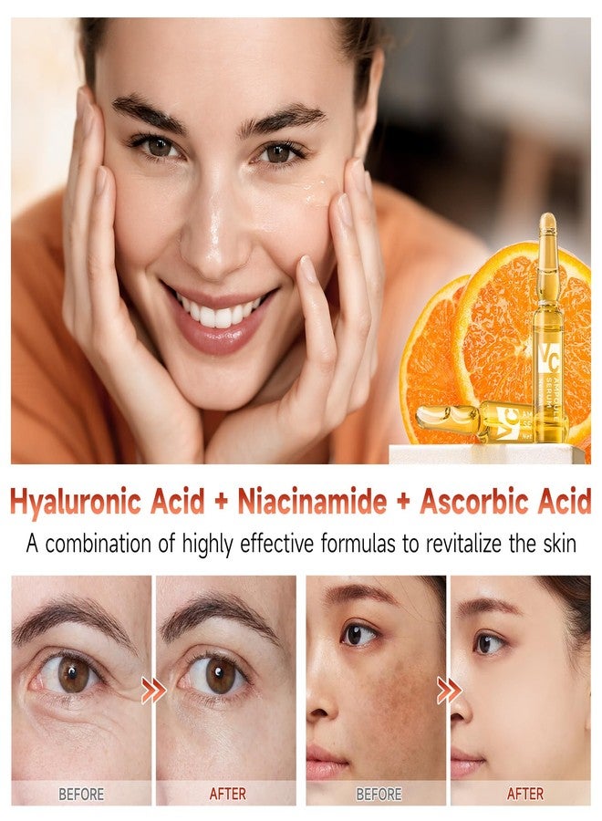 mopayzer Vitamin C Face Serum, Hyaluronic Acid + Niacinamide + Ascorbic Acid, Anti Aging Facial Serum Ampoules for Wrinkles, Firmness & Moisturizing, Organic Vitamin C for Face with Three Boxes of 21 Ampoules - Image 5